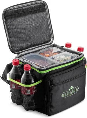 Cooler Lunch Bag Box - Insulated Large Capacity Durable, to Keep Foods and Drinks in The Right Temperature - Good for Travel, Picnic, Beach Hiking, Camping ETC.(Containers Not Included)
