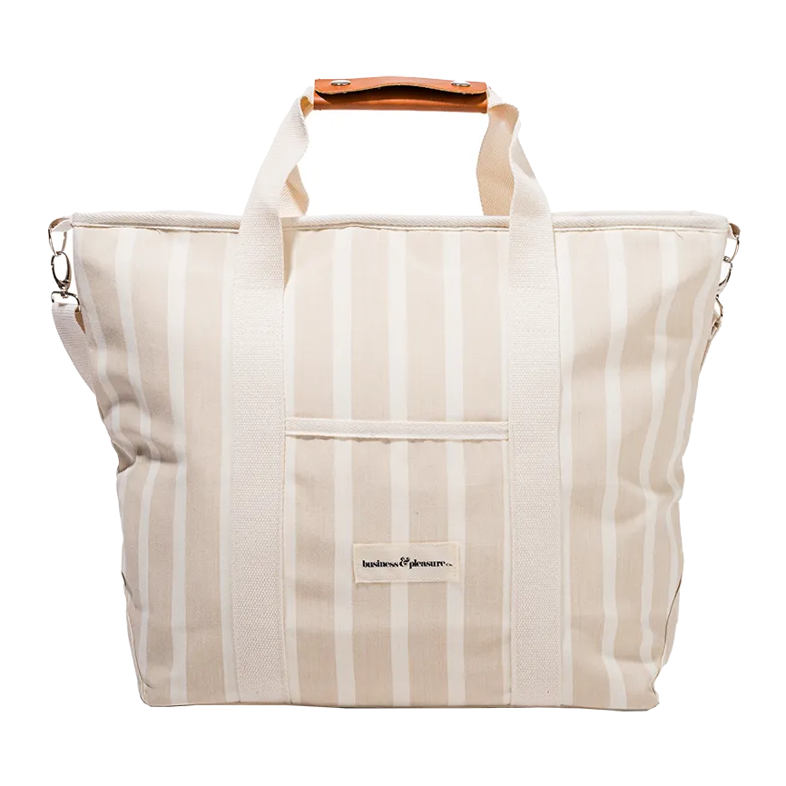 Cooler tote bag natural stripe 42 litres
