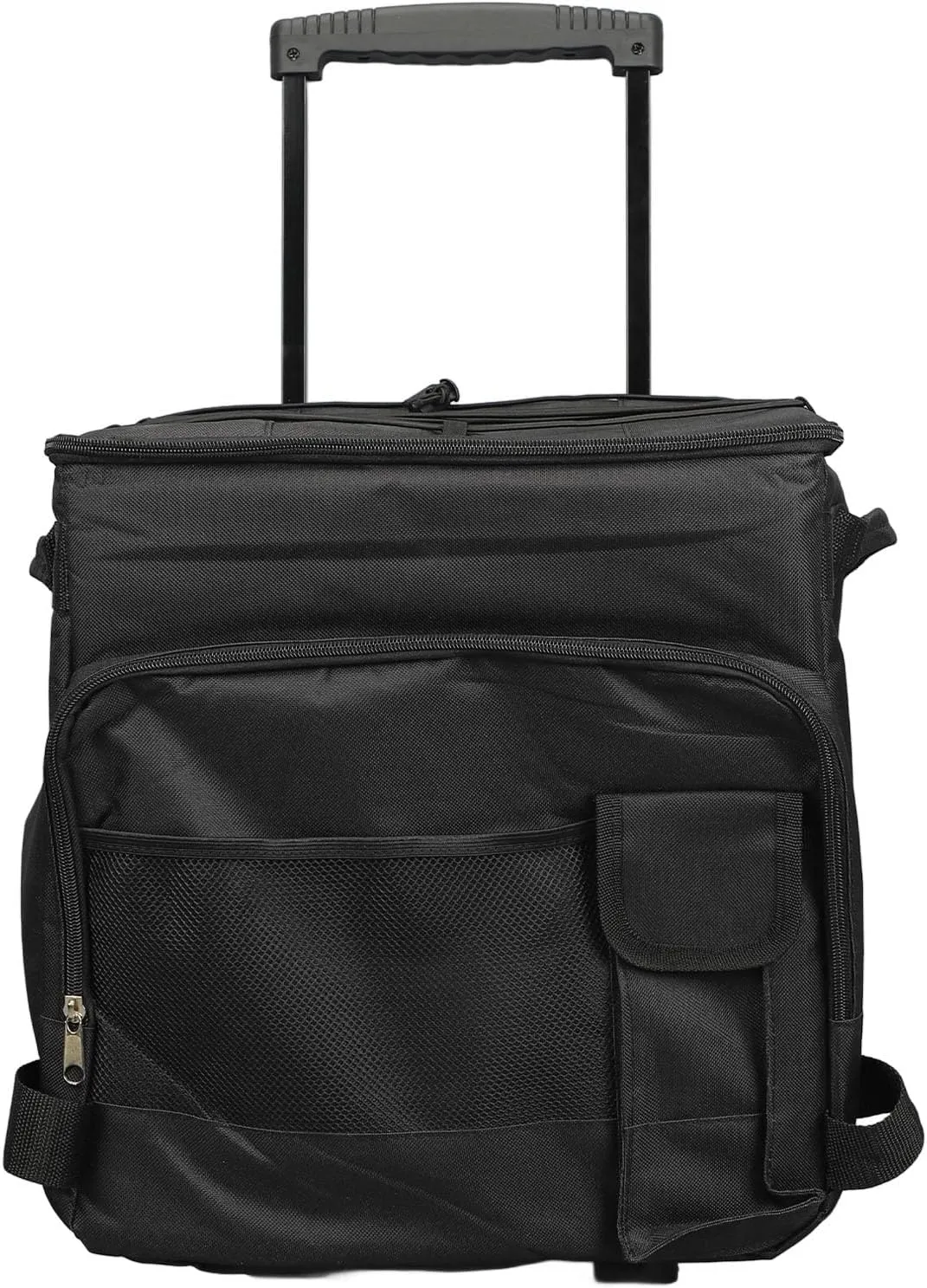Cooler with Wheels, Cooler On Wheels with Handle 43L Rolling Cooler Bag Oxford Cloth Insulated Food Storage Bag Rolling Cooler for Beach, Camping, Patio Travel, Outdoor