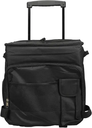Cooler with Wheels, Cooler On Wheels with Handle 43L Rolling Cooler Bag Oxford Cloth Insulated Food Storage Bag Rolling Cooler for Beach, Camping, Patio Travel, Outdoor