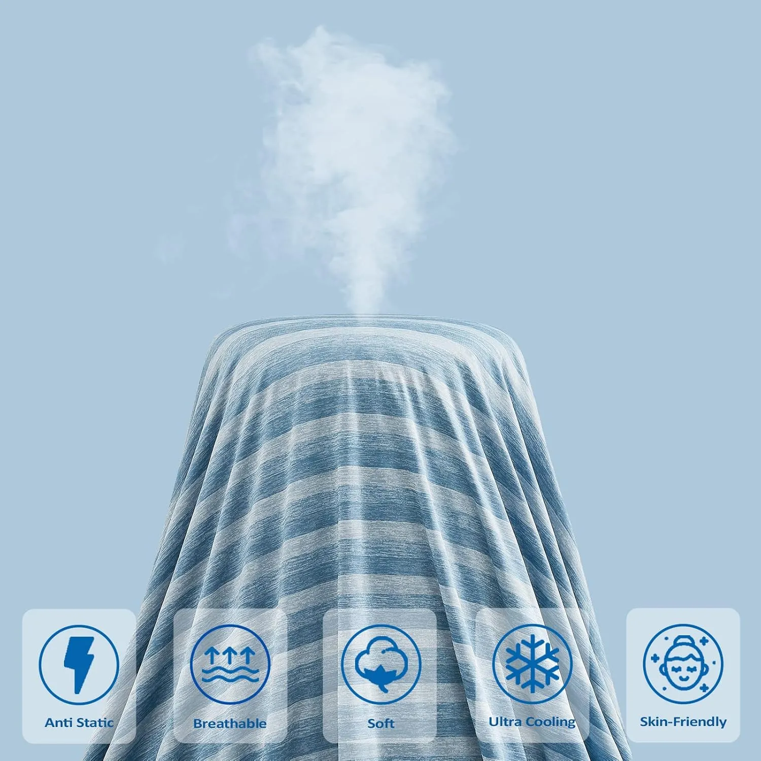 Cooling Blanket King, Arc-Chill Q-Max >0.5 Cool Fiber, Summer Cooling Throw Blanket for Hot Sleepers, Keeps Body Cool for Night Sweats, Soft Lightweight Sofa Couch Blankets for Kid Adults