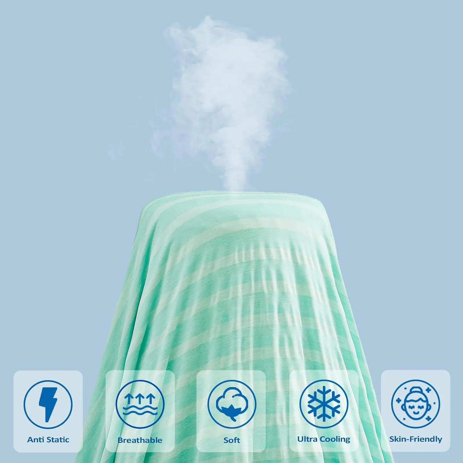 Cooling Blankets for Hot Sleepers, Arc-Chill Q-Max >0.5 Cool Fiber, Summer Cooling Throw Blanket for Hot Weather, Keeps Body Cool for Night Sweats, Soft Lightweight Sofa Blankets for Kid Adults