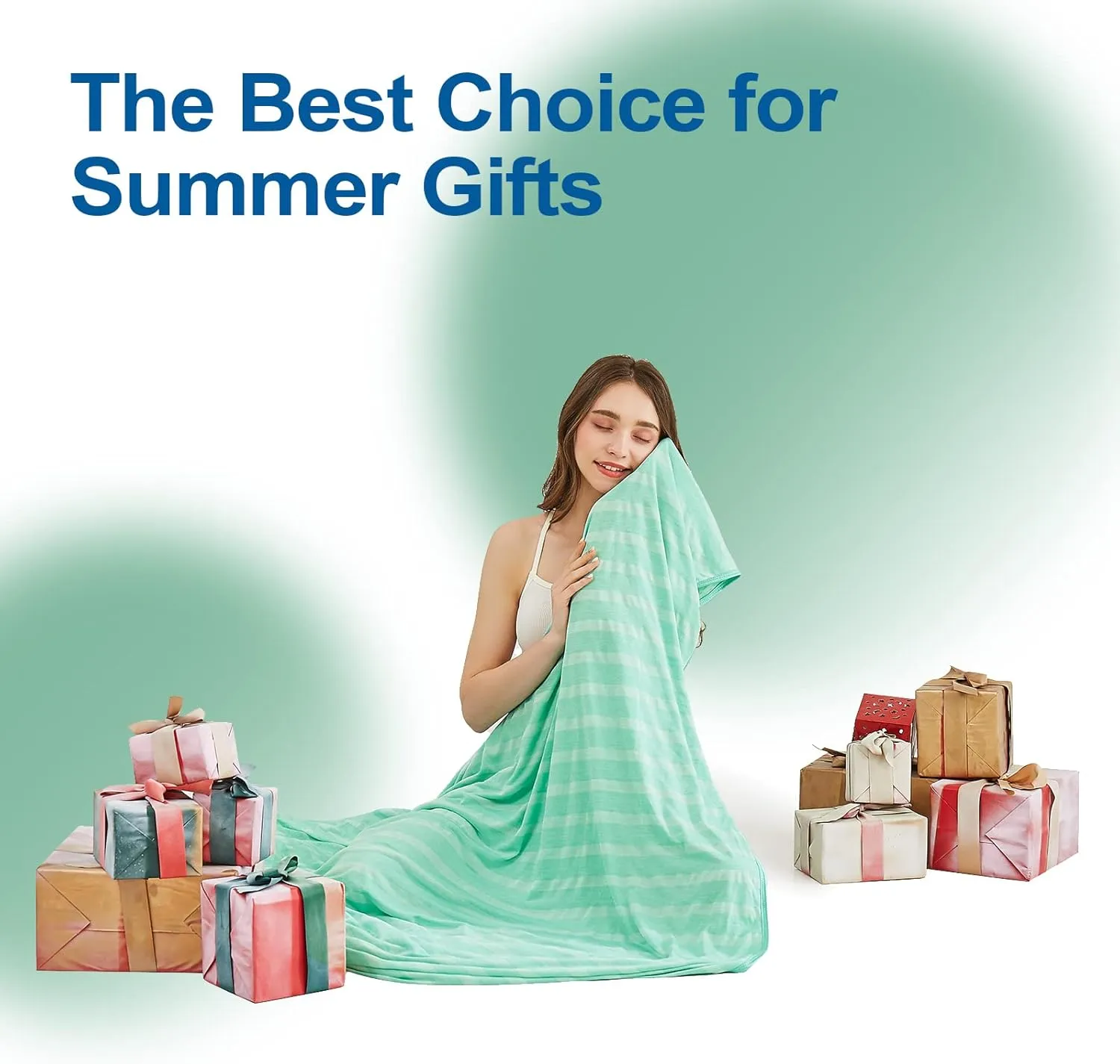 Cooling Blankets for Hot Sleepers, Arc-Chill Q-Max >0.5 Cool Fiber, Summer Cooling Throw Blanket for Hot Weather, Keeps Body Cool for Night Sweats, Soft Lightweight Sofa Blankets for Kid Adults