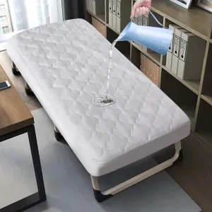 Cot Mattress Pad Protector Waterproof, Quilted Cot Size Mattress Cover 30" X 75" X 10" Fitted for Narrow Twin/Camp Bunk/Rvs Bunk/Guest Beds, Deep Pocket Mattress Topper, White (Cover Only)