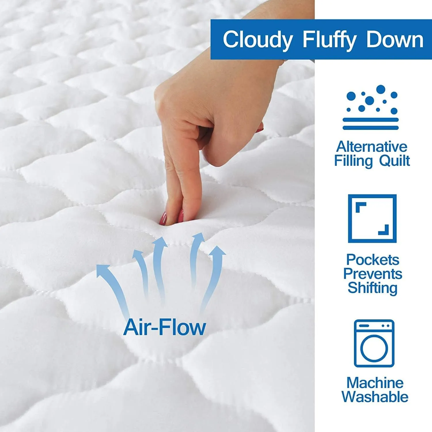 Cot Mattress Pad Protector Waterproof, Quilted Cot Size Mattress Cover 30" X 75" X 10" Fitted for Narrow Twin/Camp Bunk/Rvs Bunk/Guest Beds, Deep Pocket Mattress Topper, White (Cover Only)