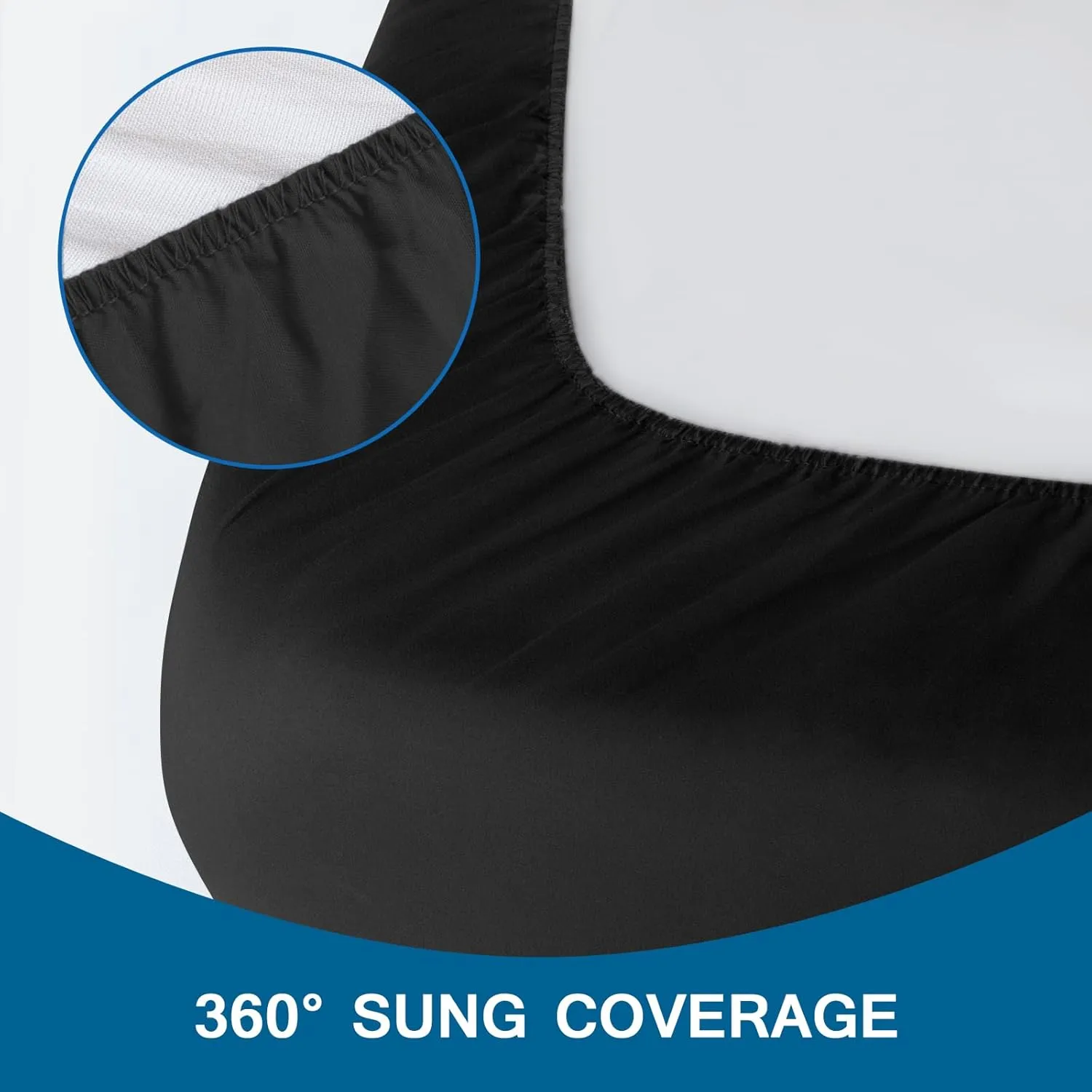 Cot Sheets 31" x 75", 2 Pack Cot Size Sheet Fitted with Narrow Twin/Camp Bunk/Rvs Bunk/Guest Beds/Army Cots/Trifold Mattress, Super Soft Breathable Microfiber Bed Cover, Bottom Sheet, Black