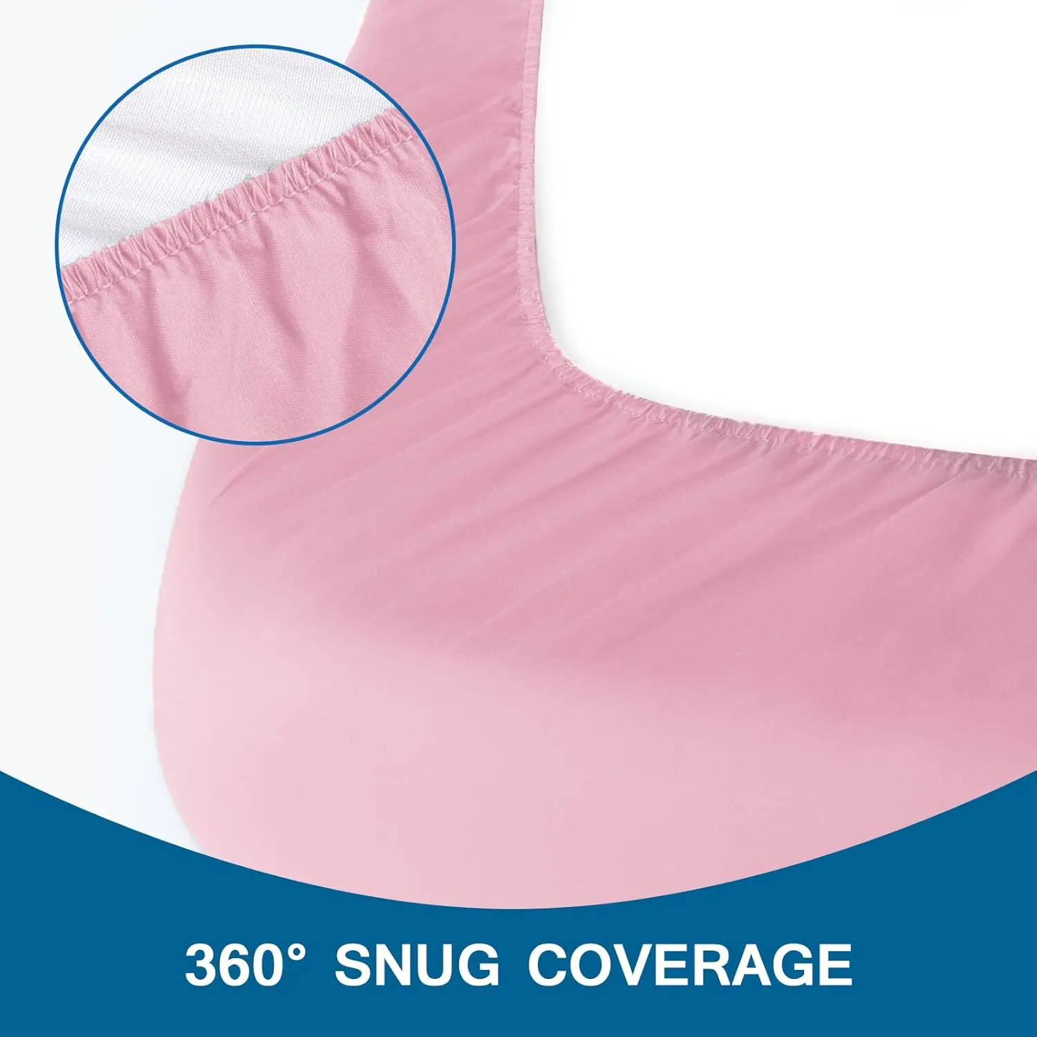 Cot Sheets 31" x 75", 2 Pack Cot Size Sheet Fitted with Narrow Twin/Camp Bunk/Rvs Bunk/Guest Beds/Army Cots/Trifold Mattress, Super Soft Breathable Microfiber Bed Cover, Bottom Sheet, Pink