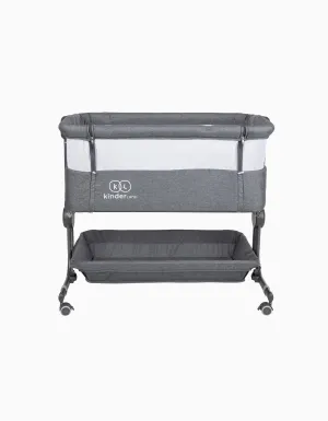 Cot With Basket Luxury Grey Kinderland