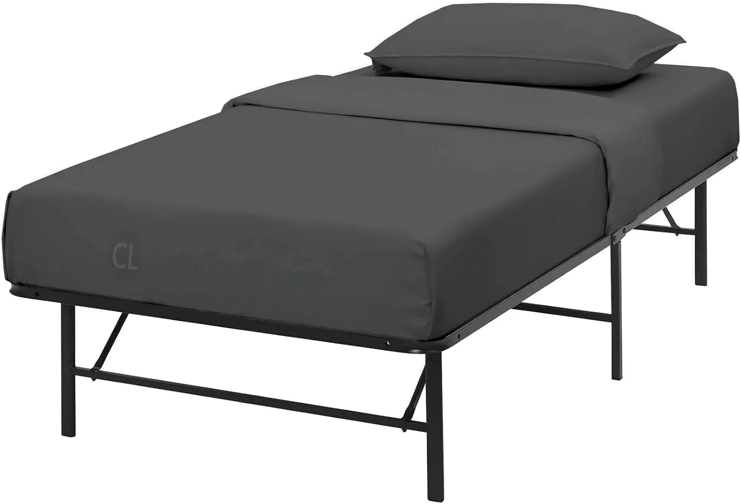Cottington Lane 4 Piece Cot Sheets Set 30" X 75" with 8 Inch Deep Pocket Dark Grey Solid, 100% Egyptian Cotton Cot Sheets, Perfect for Narrow Twin, Camp Bunk,Trifold Mattress, Guest Bed Replacement