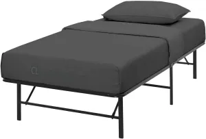 Cottington Lane 4 Piece Cot Sheets Set 30" X 75" with 8 Inch Deep Pocket Dark Grey Solid, 100% Egyptian Cotton Cot Sheets, Perfect for Narrow Twin, Camp Bunk,Trifold Mattress, Guest Bed Replacement