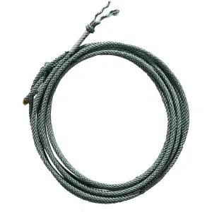 Cowboy Cordage Synco Chaos 4 Strand Treated Poly Calf Rope- Black/Silver