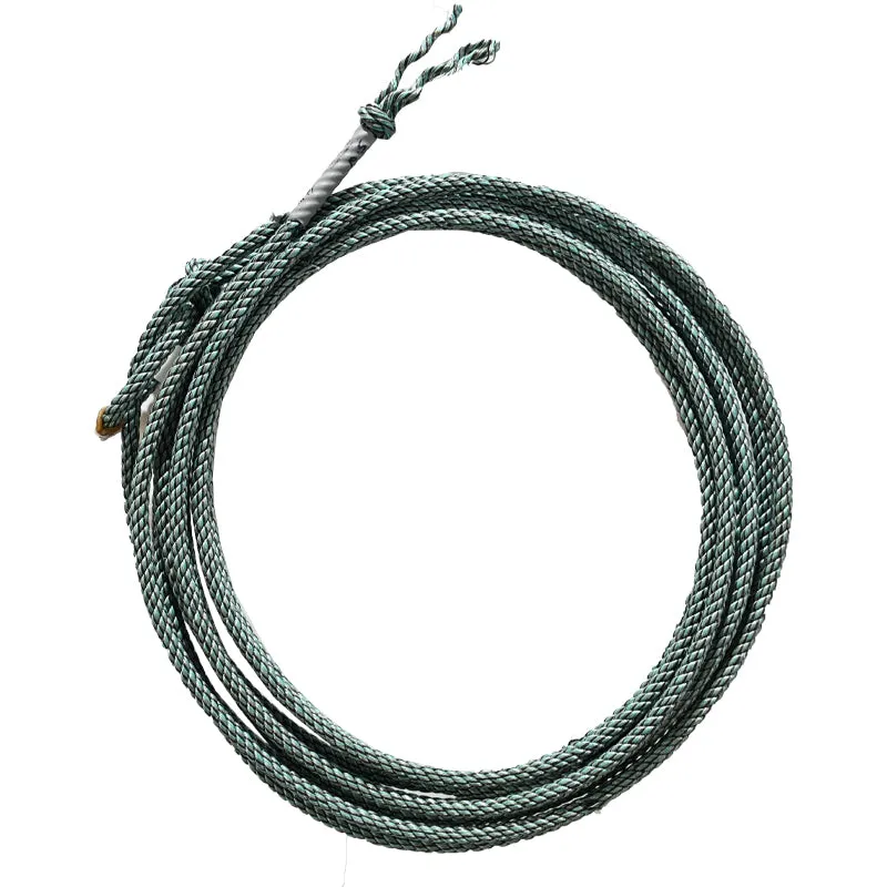 Cowboy Cordage Synco Chaos 4 Strand Treated Poly Calf Rope- Black/Silver