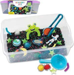 Creativity for Kids Sensory Bin: Outer Space Toys - Preschool and Toddler Sensory Toys, Kids Gifts for Boys and Girls Ages 3-5 , 10.25 x 14.5 x 4.75 inches