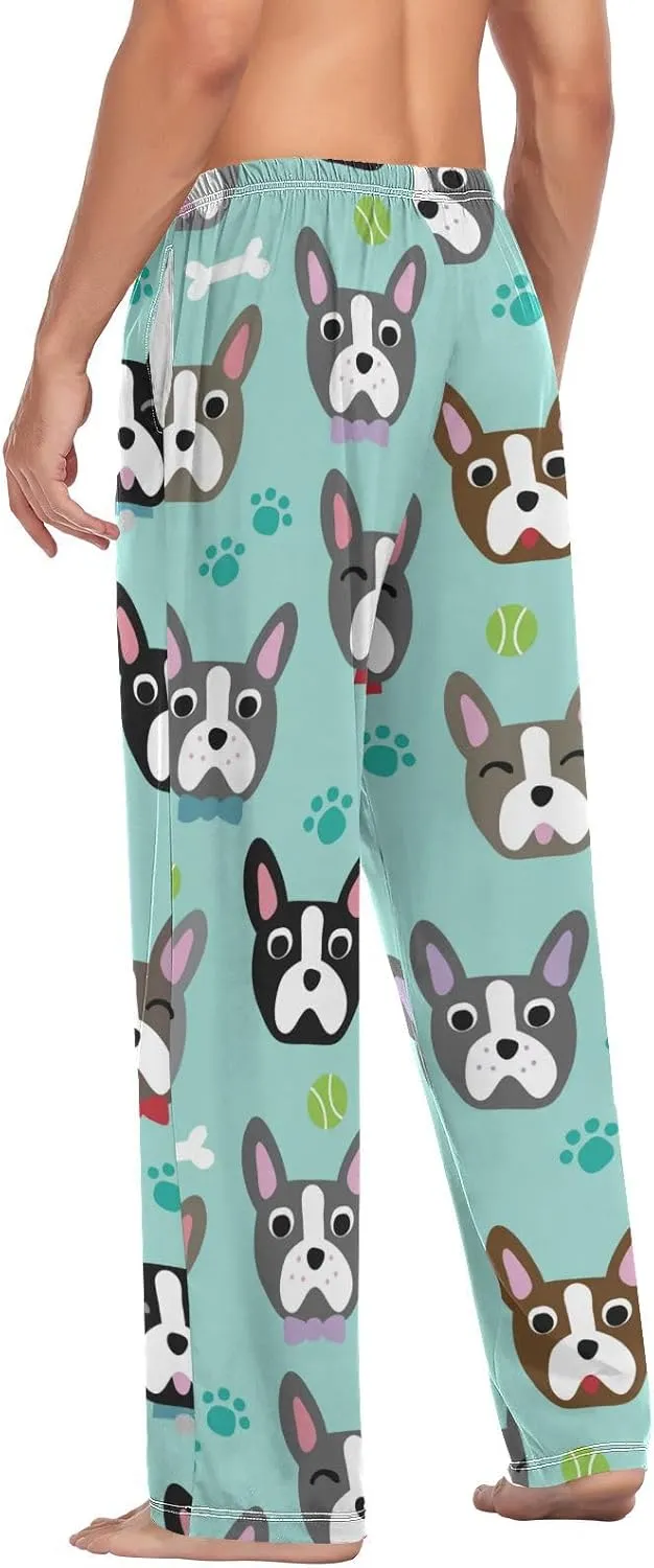 Cute Brown Capybaras Pajama Pants Blue Water Men's Pajama Bottoms Lounge Sleepwear PJs Sleep Pants S