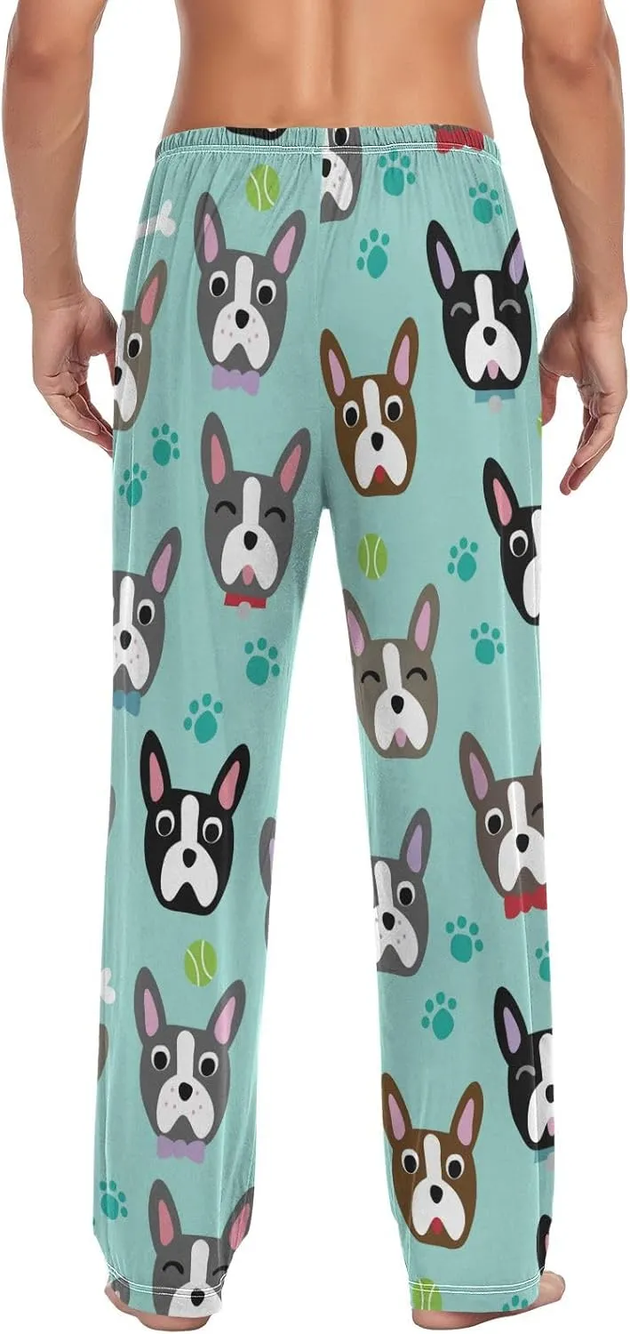 Cute Brown Capybaras Pajama Pants Blue Water Men's Pajama Bottoms Lounge Sleepwear PJs Sleep Pants S