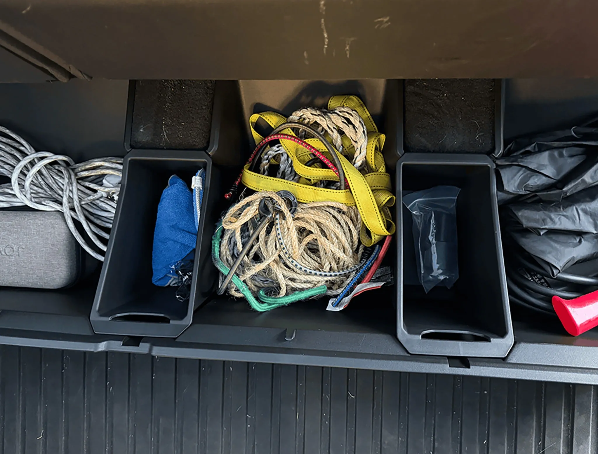 Cybertruck Underseat Storage Bin with Add-On Buckets