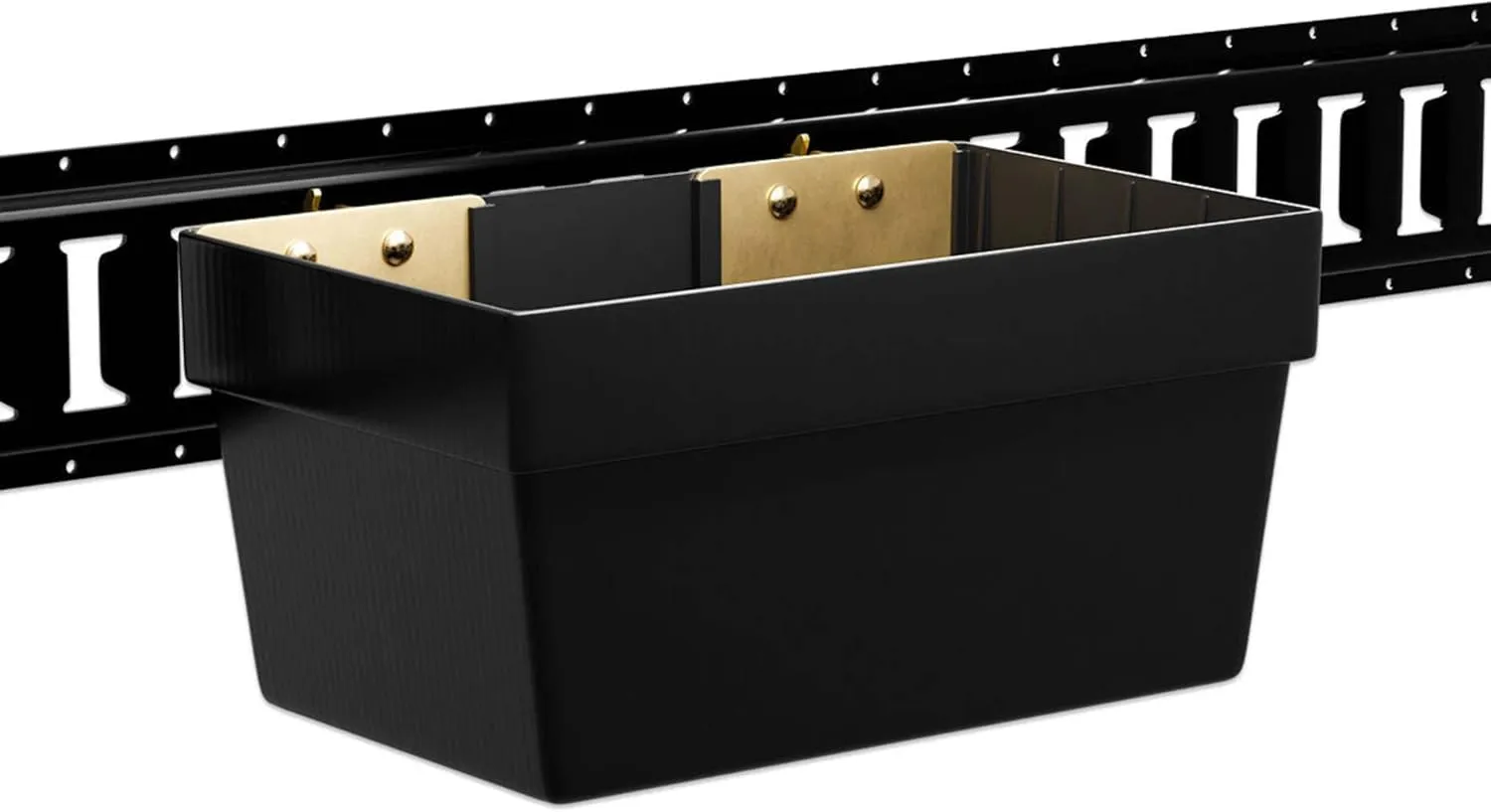DC Cargo Large E-Track Storage Bin – Unshakable Enclosed Trailer Accessories – Etrack Basket - Compact Organizer and Portable E-Track Storage Bin – Size Large - (Pack of 4)