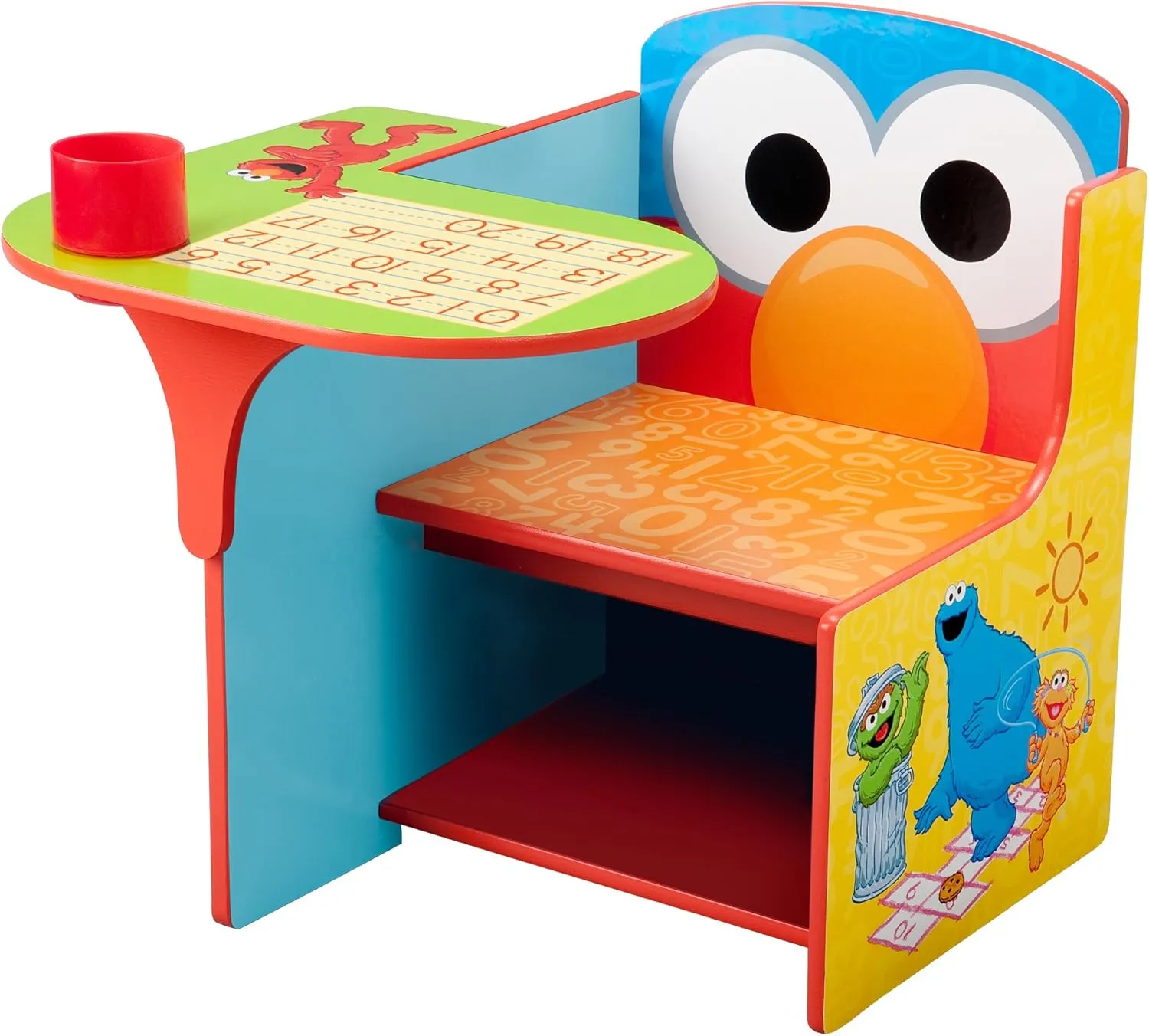 Delta Children Chair Desk With Storage Bin, Sesame Street