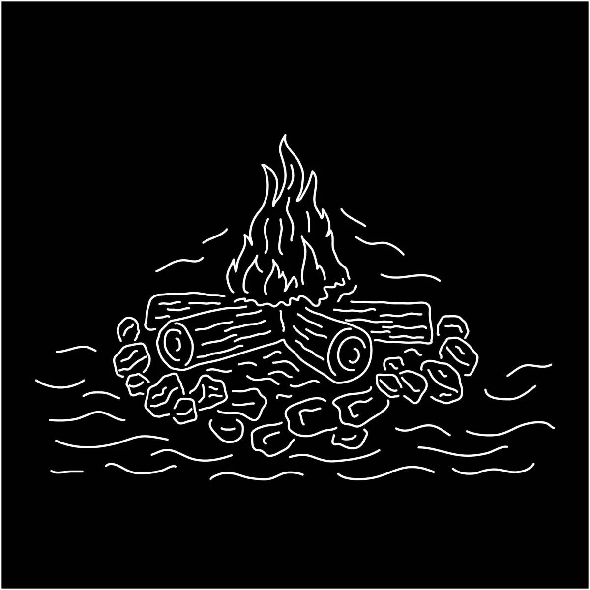 Designer Fire Pit DXF for CNC | Chalet at Shorncliffe Text Cut Files