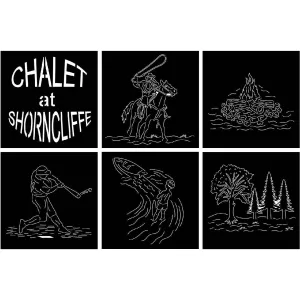 Designer Fire Pit DXF for CNC | Chalet at Shorncliffe Text Cut Files