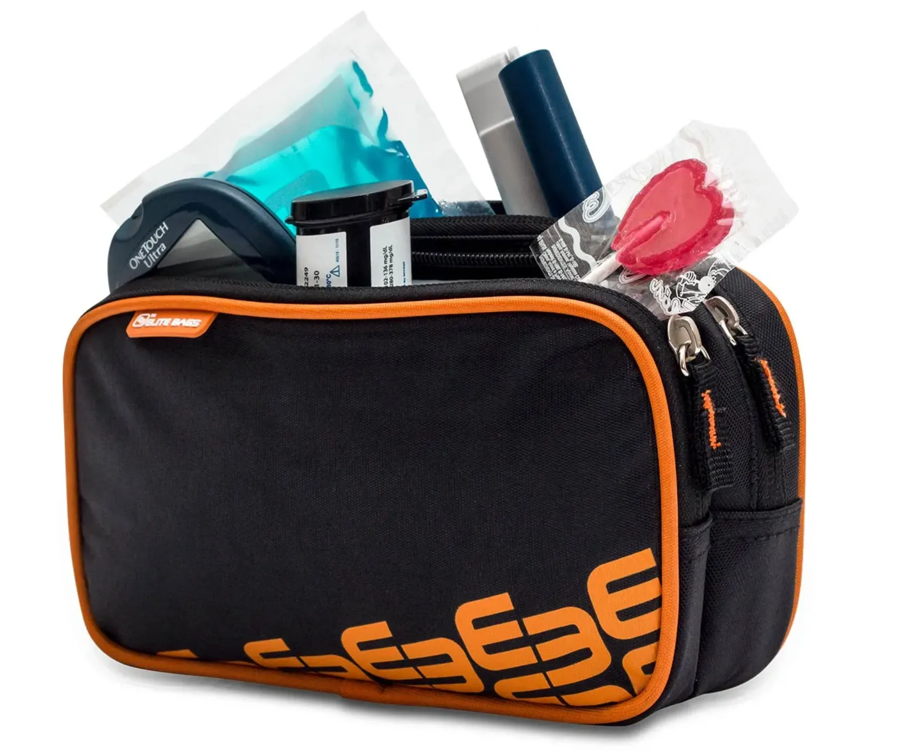 DIAS Diabetic Toiletry Bag Isothermal Insulin Carrying Case Black with Gel Cool Pack