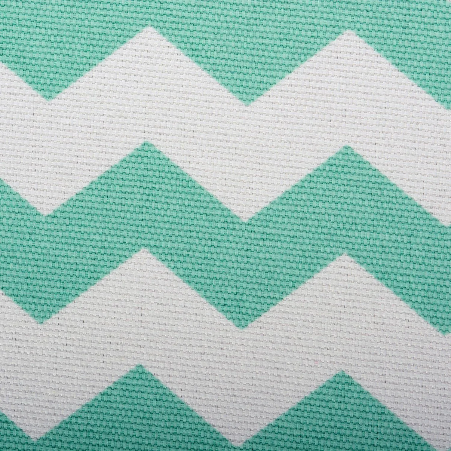 DII Collapsible Polyester Storage Cube, Chevron, Aqua, Large