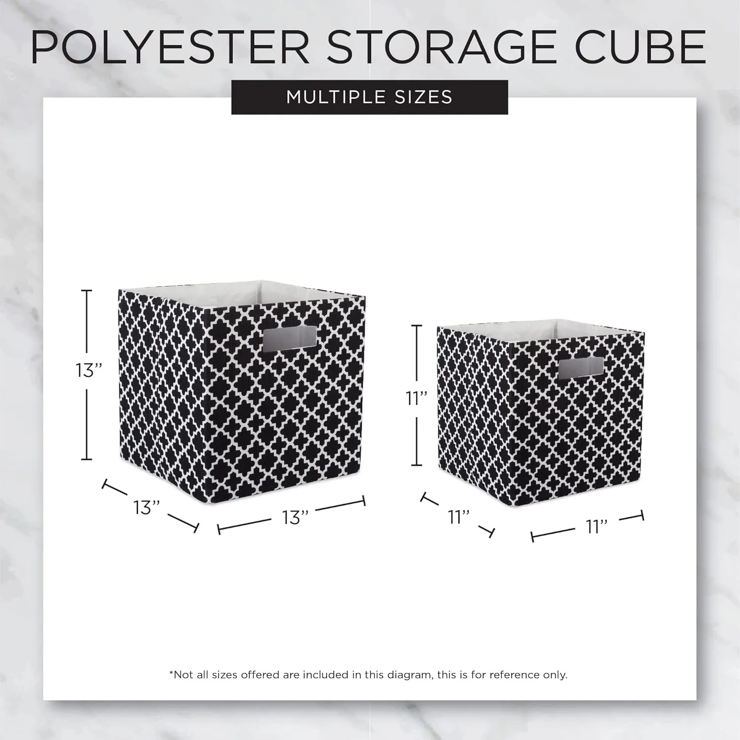 DII Collapsible Polyester Storage Cube, Chevron, Aqua, Large