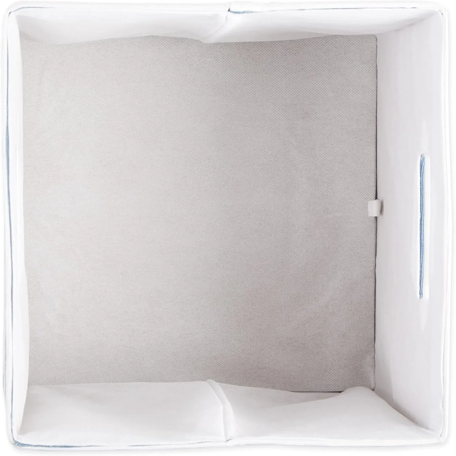 DII Polyester Cube Storage Collection Collapsible Hard Sided Bin, 13x13x13, French Blue