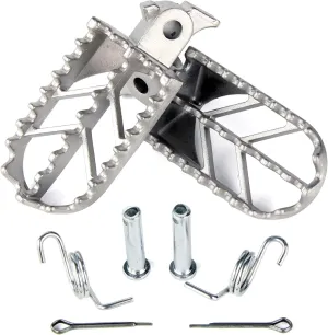 Dirt Bike Foot Pegs, Stainless Steel Foot Rest for CRF50 CRF70 KLX110 Pit Bikes Motorcycle
