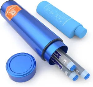 DISONCARE Odyssey 60H 3 Insulin Pens Cooler Travel Case Medication Cooler for Travel TSA Approved Diabetic Insulina EpiPen Carry Case Medicine Travel Cooler Bag Ice Pack with Medical Alert Tag(Blue)