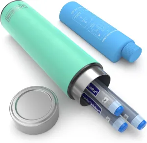 DISONCARE Odyssey 60H 3 Insulin Pens Cooler Travel Case Medication Cooler for Travel TSA Approved Diabetic Insulina EpiPen Carry Case Medicine Travel Cooler Bag Ice Pack with Medical Alert Tag(Cyan)