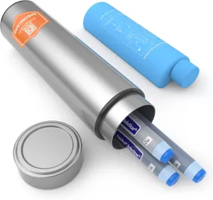 DISONCARE Odyssey 60H 3 Insulin Pens Cooler Travel Case Medication Cooler for Travel TSA Approved Diabetic Insulina EpiPen Carry Case Medicine Travel Cooler Bag Ice Pack with Medical Alert Tag(Silver)