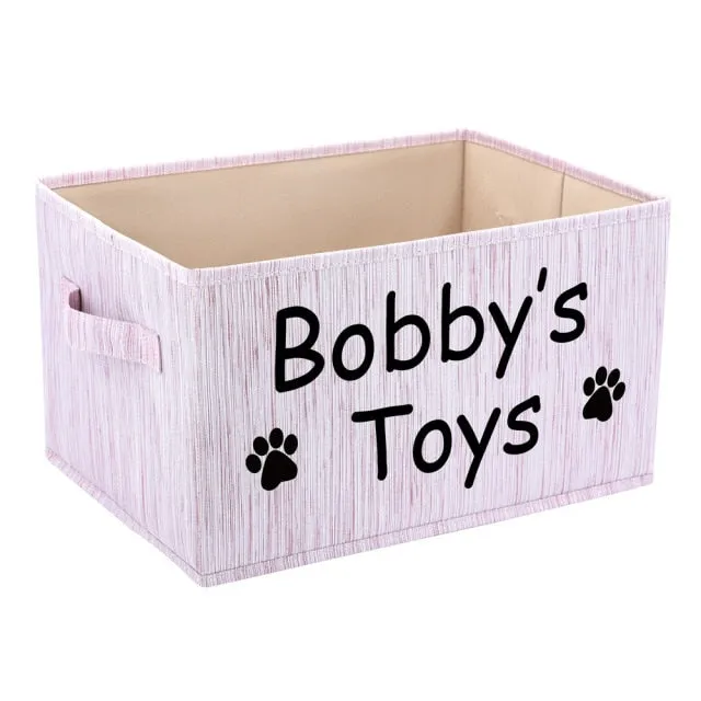 Dog Toys Storage Basket With Handle