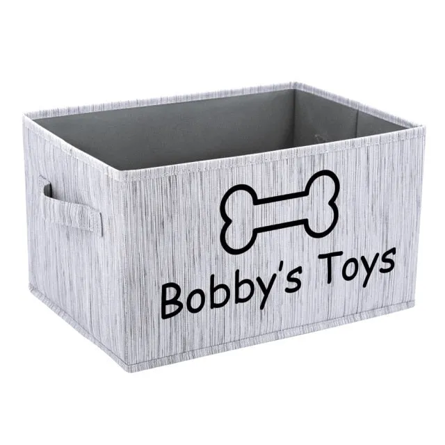 Dog Toys Storage Basket With Handle
