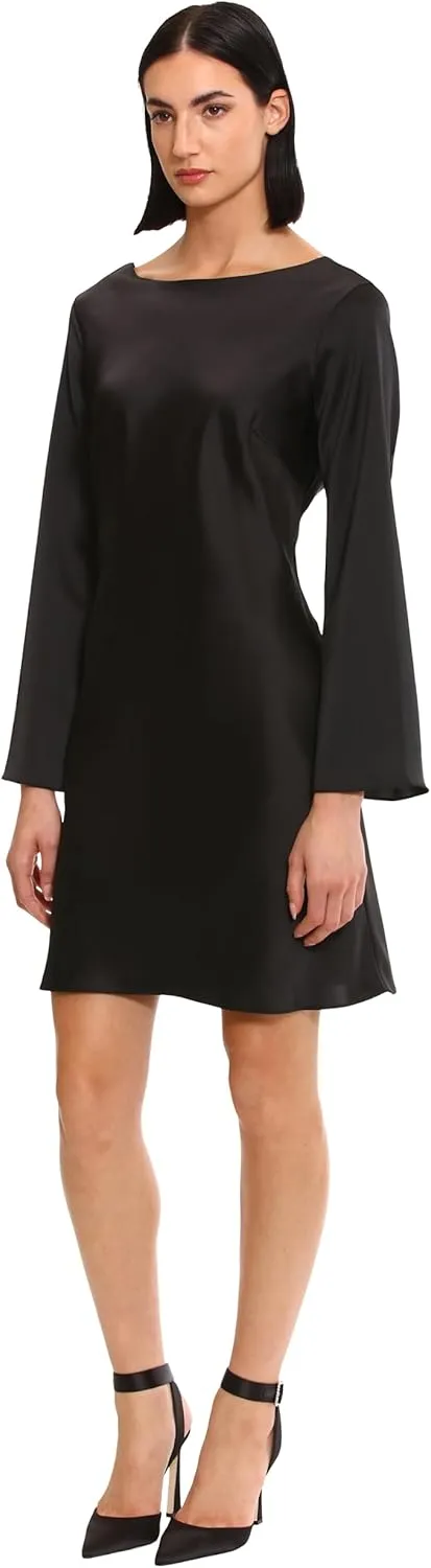 Donna Morgan Women's Rhinestone Back Detailed Bias Cut Dress Event Occasion Date Night Out Guest of