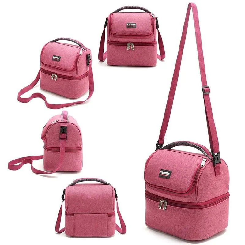 Double-Deck Insulated Cooler Bag
