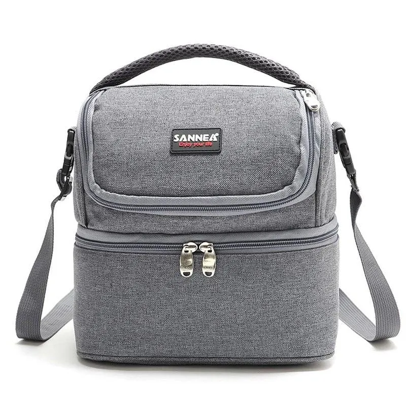 Double-Deck Insulated Cooler Bag