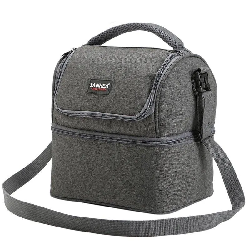 Double-Deck Insulated Cooler Bag