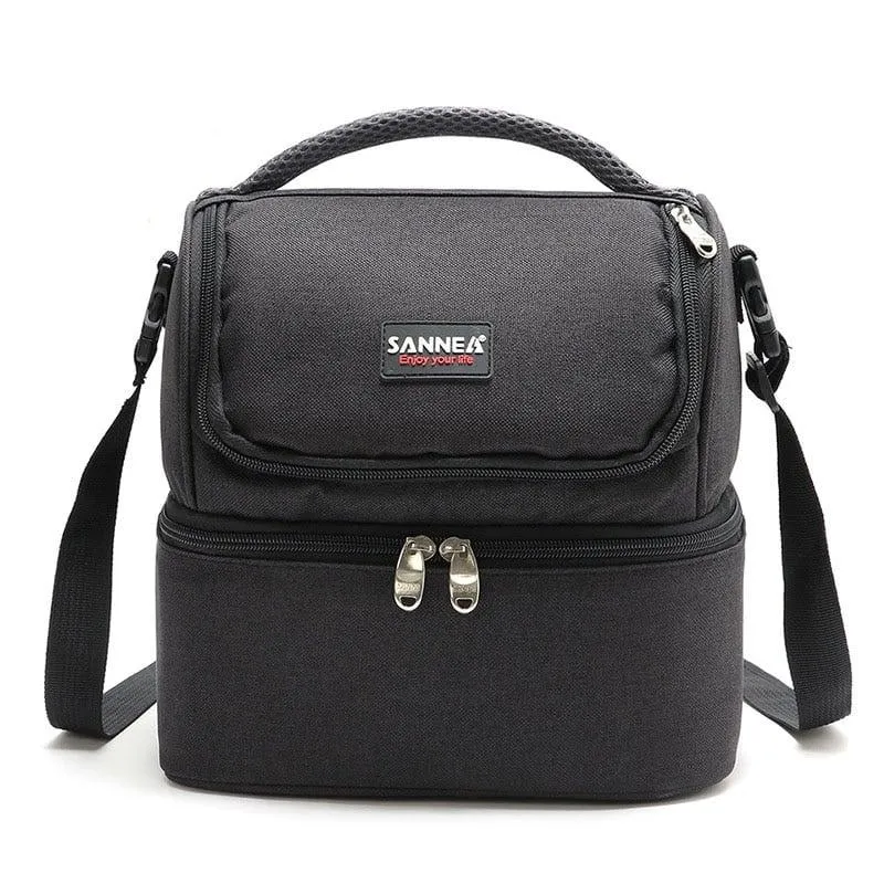 Double-Deck Insulated Cooler Bag