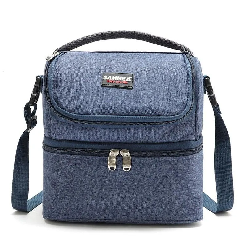 Double-Deck Insulated Cooler Bag