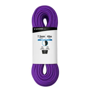DOUBLE DRY ROPE 7.5 mm x 40 m - RANDO DRY purple