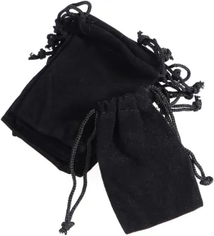 Drawstring Jewelry Pouch Display Case Grip Seal Bags Small Velvet Bags Drawstring Jewelry Boxes Trays Bin Satin Pouches with Drawstrings Storage Basket Machine Pantry Net Lid Black