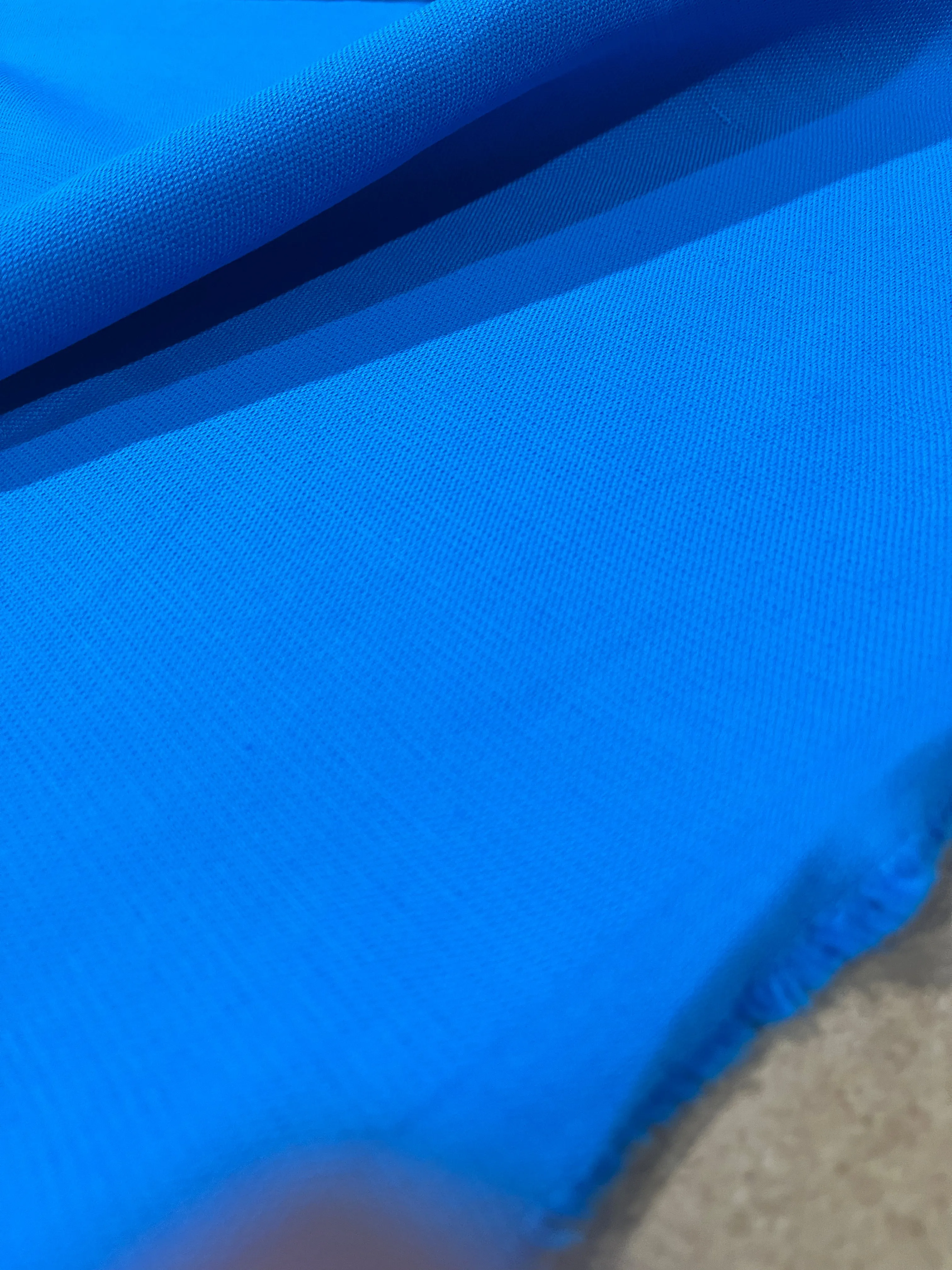 E01 FURORE 100 heavy linen/cotton turquoise/blue