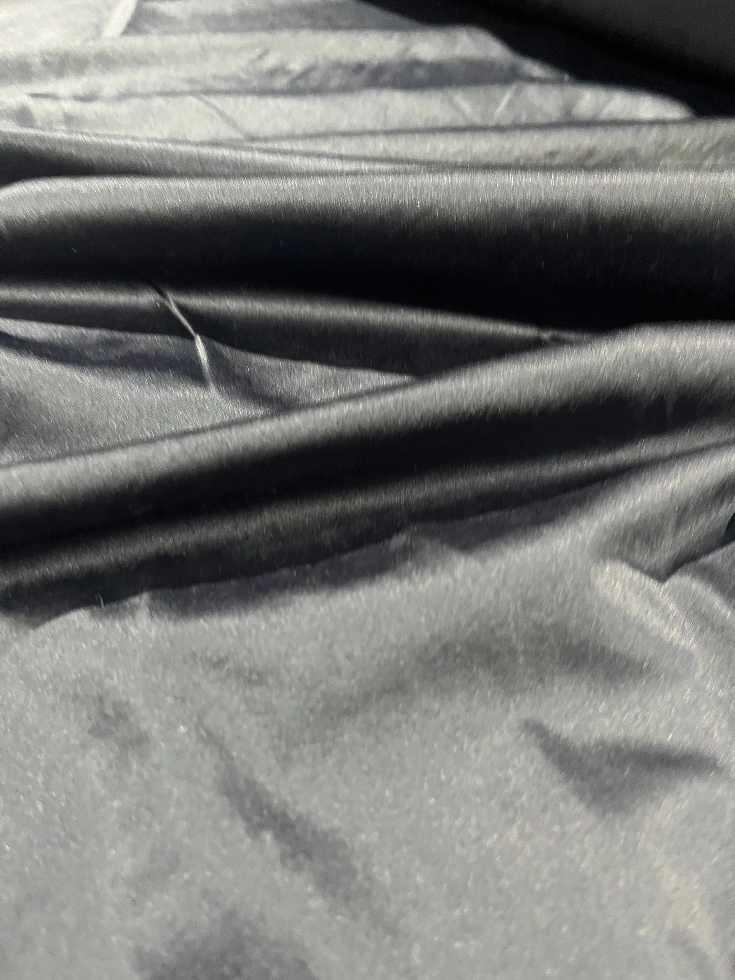 E01 Heavy Satin With Cotton Navy