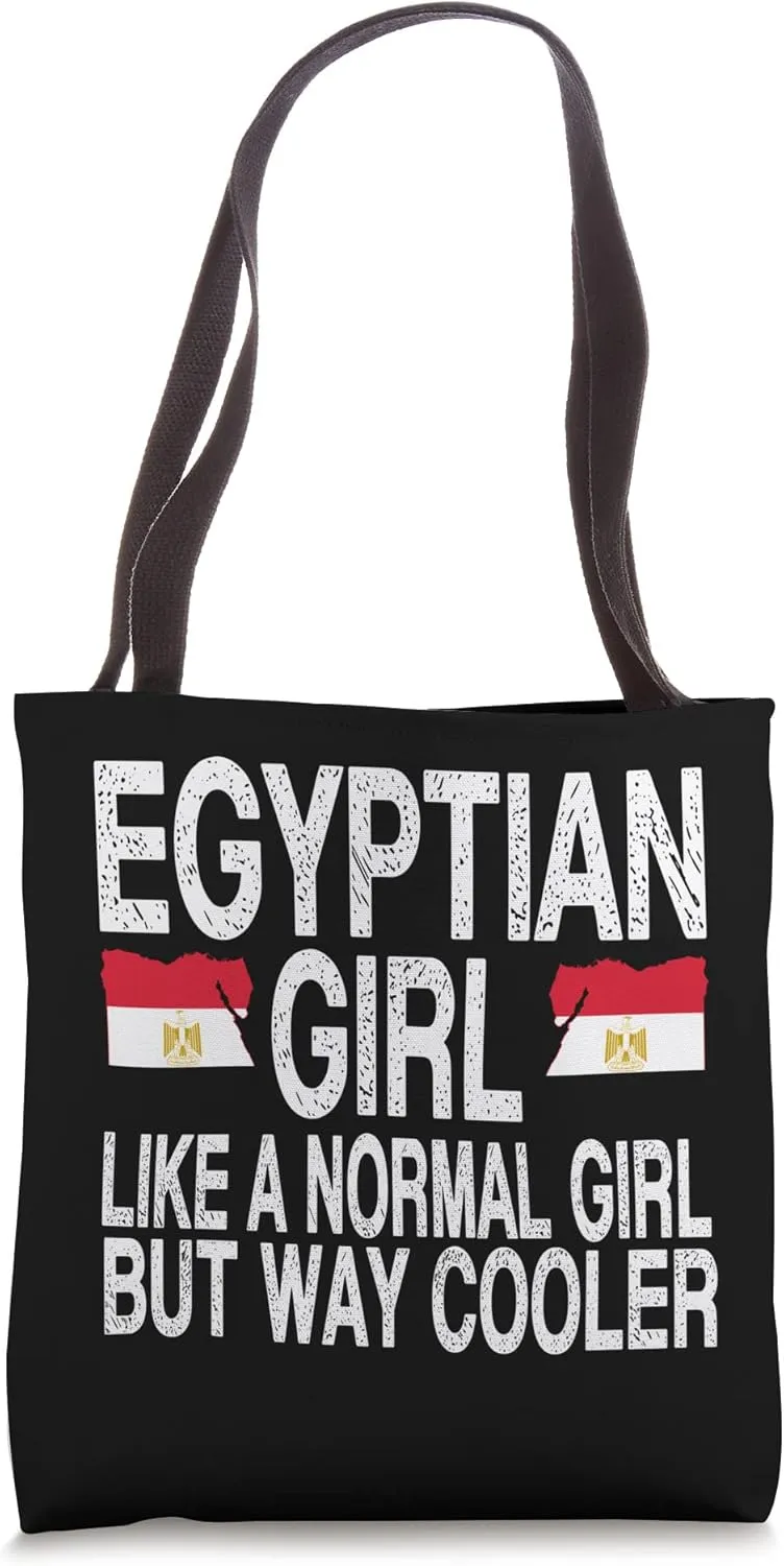 Egyptian Girl - Egypt Flag Tote Bag