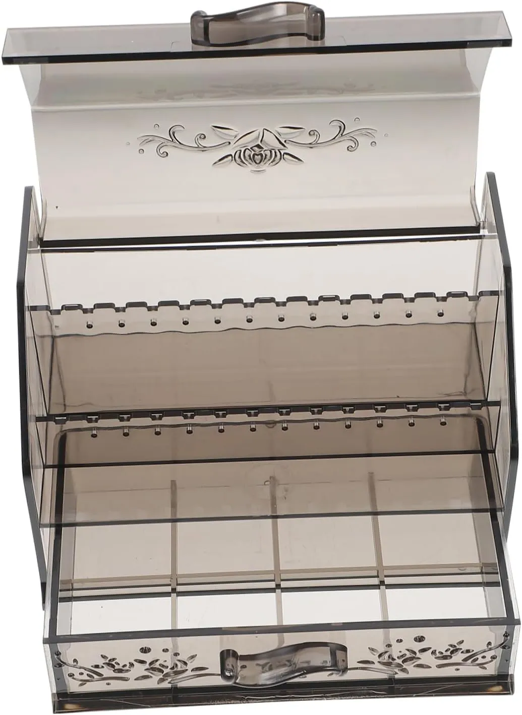 Elegant Acrylic Storage Box Drawer- for Earrings Necklaces Rings Watch Tidy Home Organizer