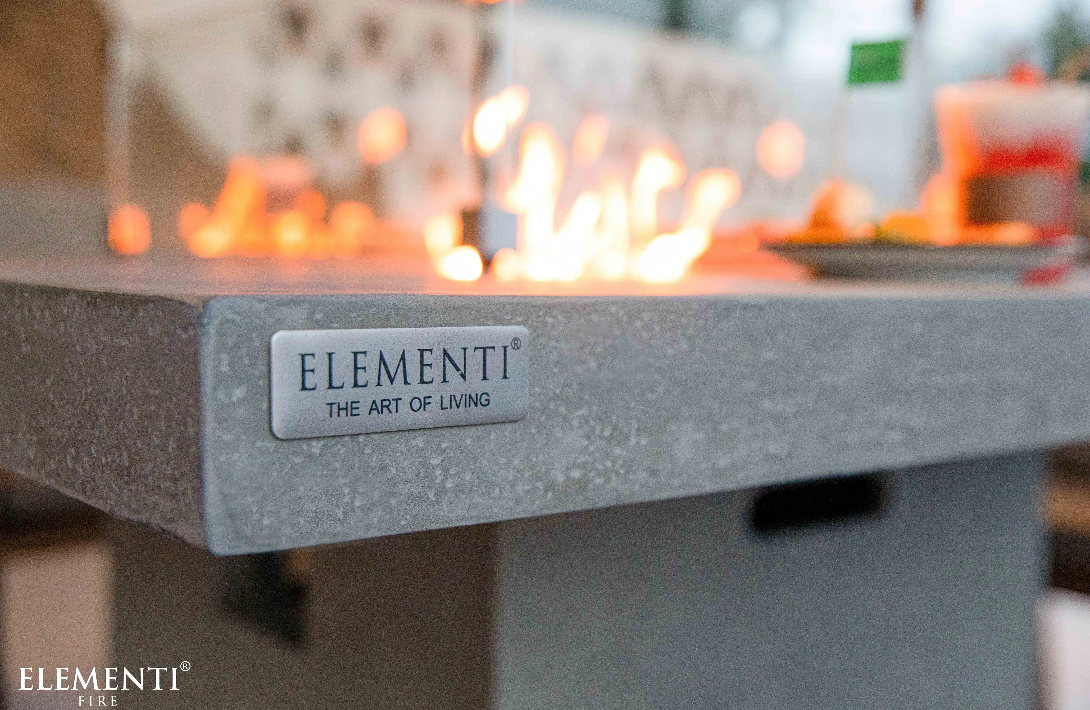 Elementi Concrete Birmaingham Dining Fire Pit Table (OFG202LG)