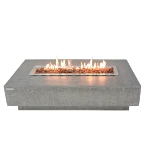 Elementi Hampton Fire Table Rectangle Concrete Fire Pit (OFG139)