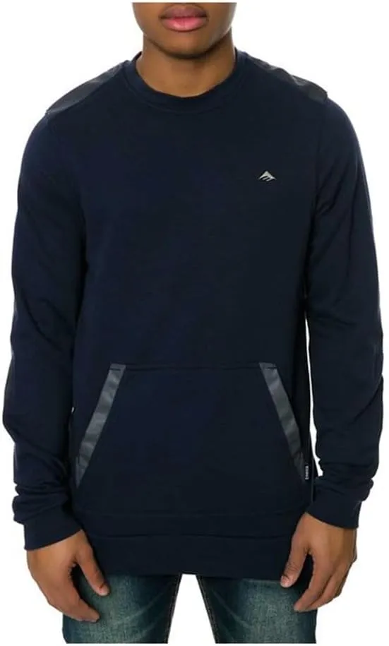 Emerica Men's Craff Crewneck Sweatshirt Large Navy