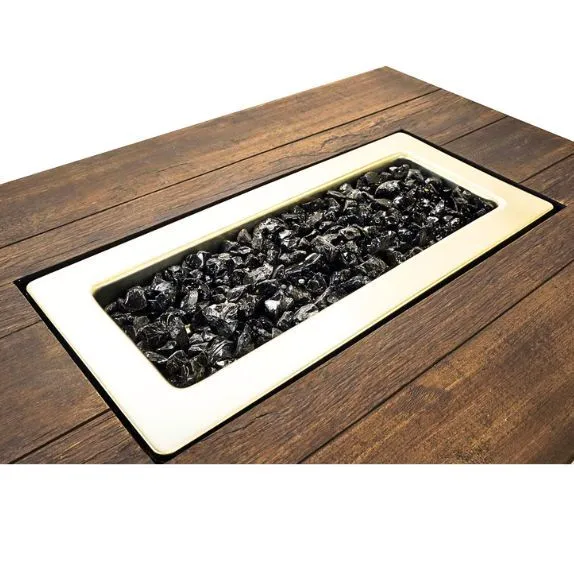 Endless Summer The Marc Outdoor Rectangular LP Gas Fire Pit